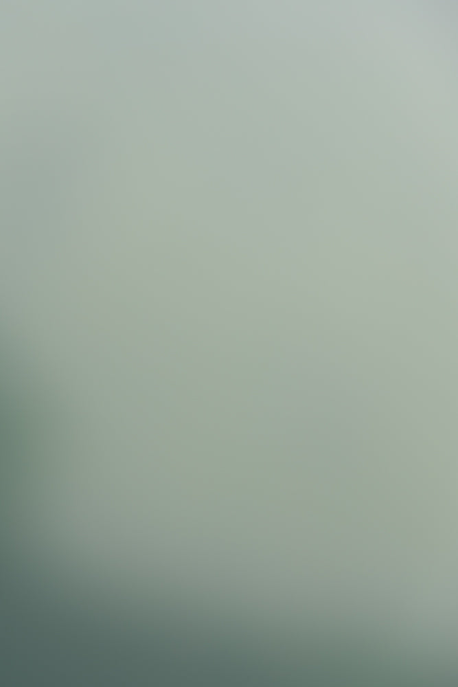 A soft focus, abstract background with a gradient of muted green and grey tones, creating a calming and serene atmosphere.