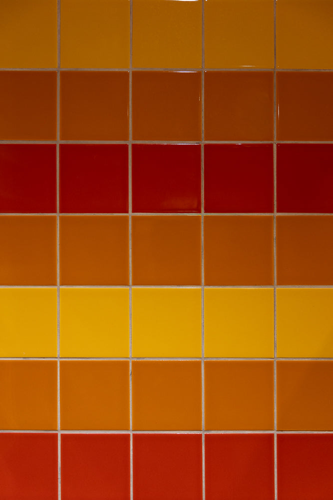 Colorful gradient tiles in a grid pattern