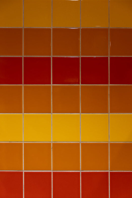 Colorful gradient tiles in a grid pattern