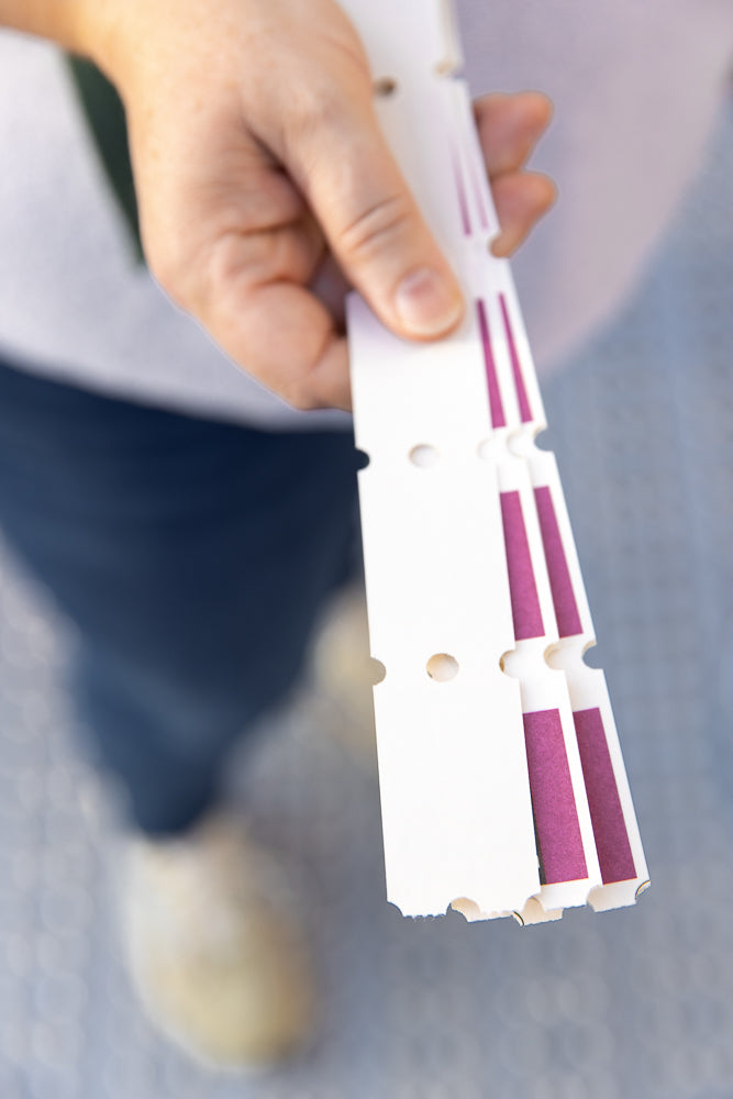 Hand holding tickets for event admission or carnival ride